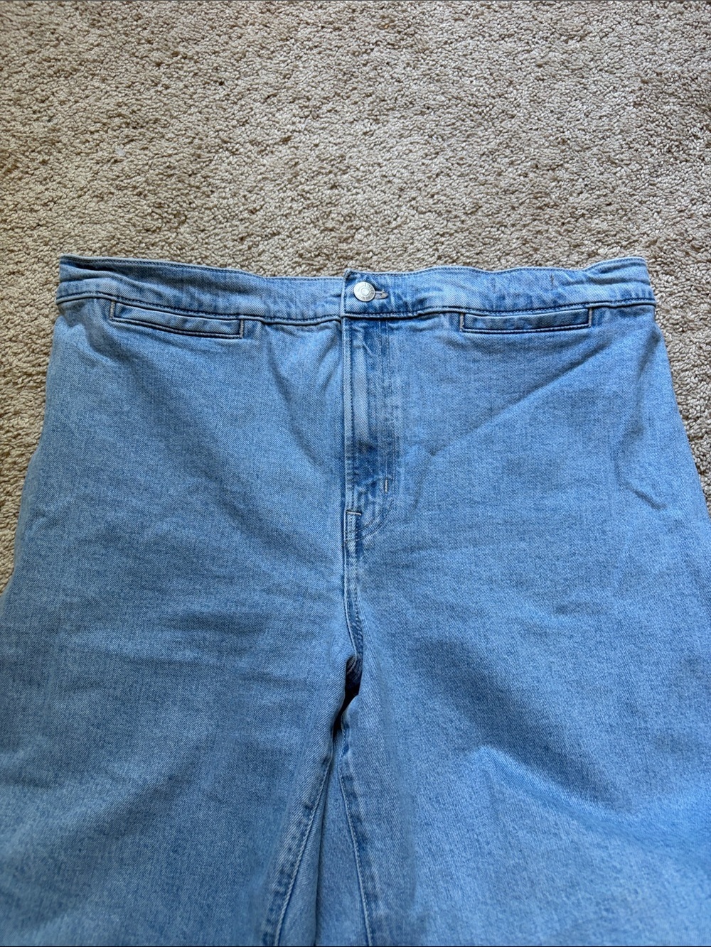 Madewell Emmett Wide Leg Crop Jeans Size 32 Light Wash - Picture 4 of 7